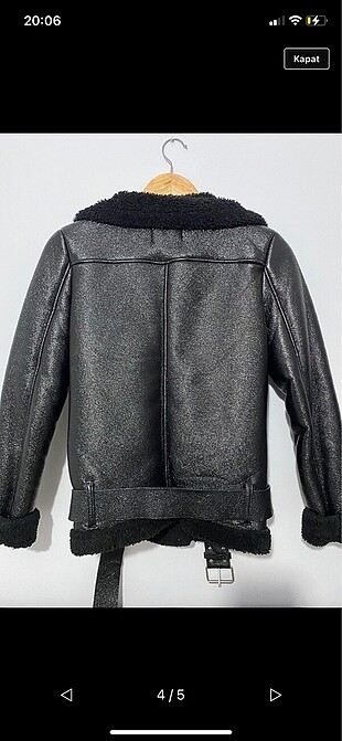 xs Beden siyah Renk Bershka biker mont