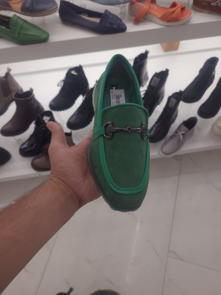 Yeşil Tokalı Günlük Ayakkabı - Görsel 2