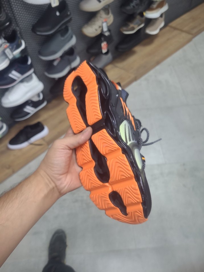 Siyah Gri Bağcıklı Erkek Spor Ayakkabı - Görsel 4