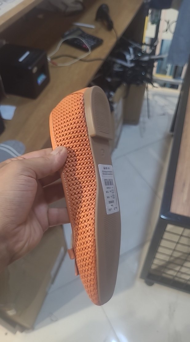 Bej Desenli Kadın Klasik Babet - Görsel 2