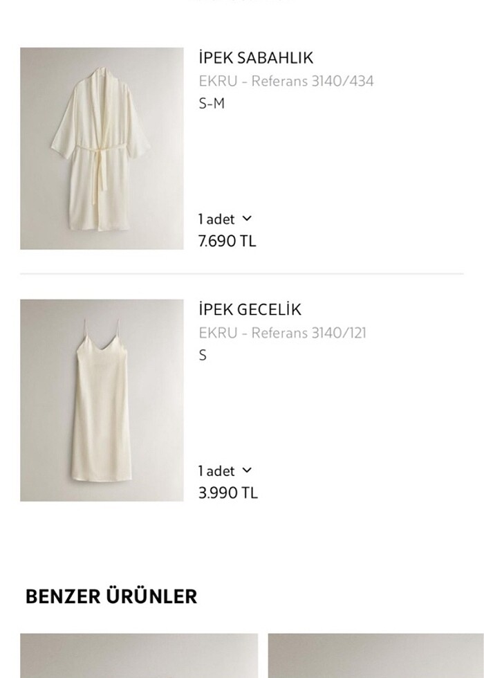 Zara ipek sabahlık - Görsel 2