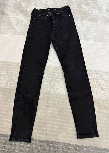 Loft Kislik Siyah Dar Paca Jean