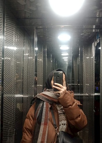 Kahverengi kadın mont