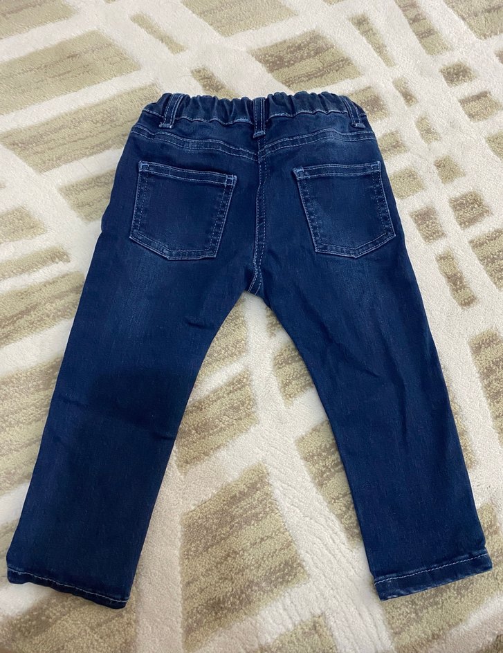 Kız Çocuk Lacivert Regular Fit Denim Pantolon - Görsel 2