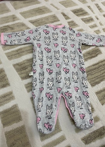 Gri Baskılı Bebek Tulum - Görsel 2