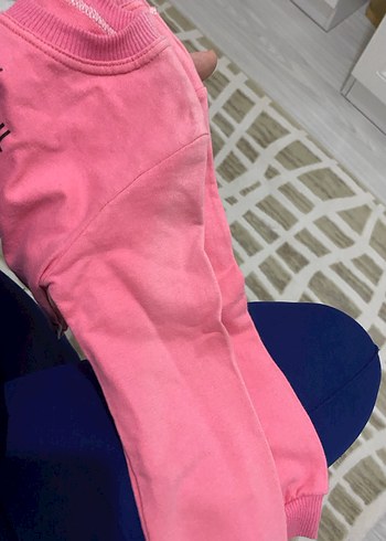 Kız Çocuk Renkli Baskılı Pembe Sweatshirt - Görsel 5