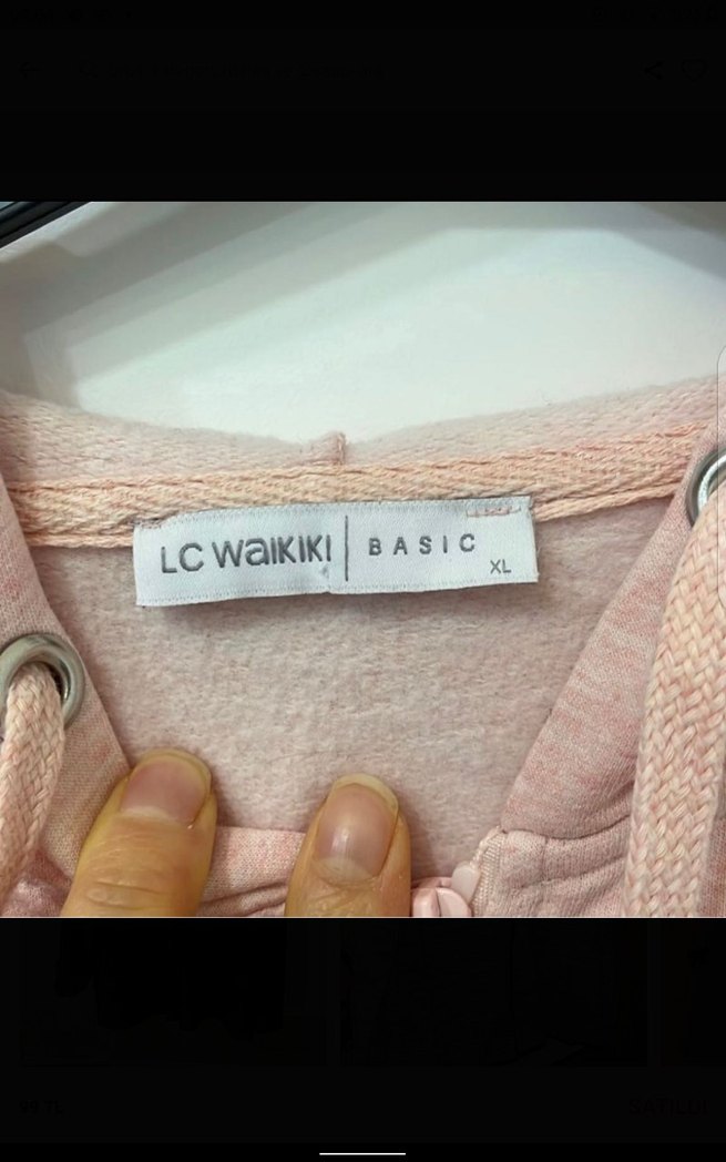 Kadın Pembe Kapüşonlu Sweatshirt - Görsel 4