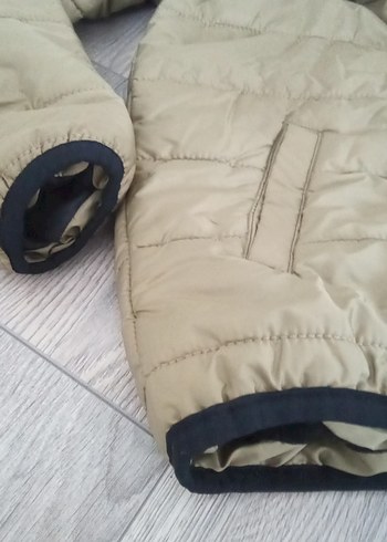 Kapüşonlu Bej Erkek Çocuk Mont - Görsel 5