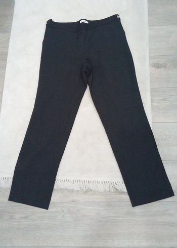 Gri Kadın Denim Kumaş Pantolon - Görsel 2