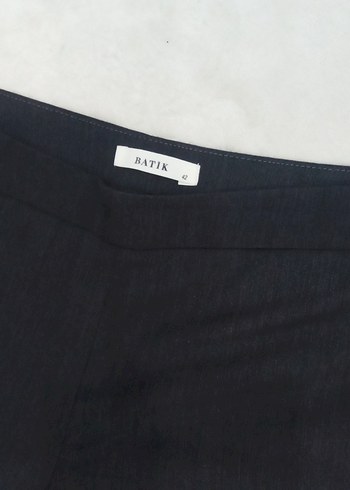 Gri Kadın Denim Kumaş Pantolon - Görsel 5