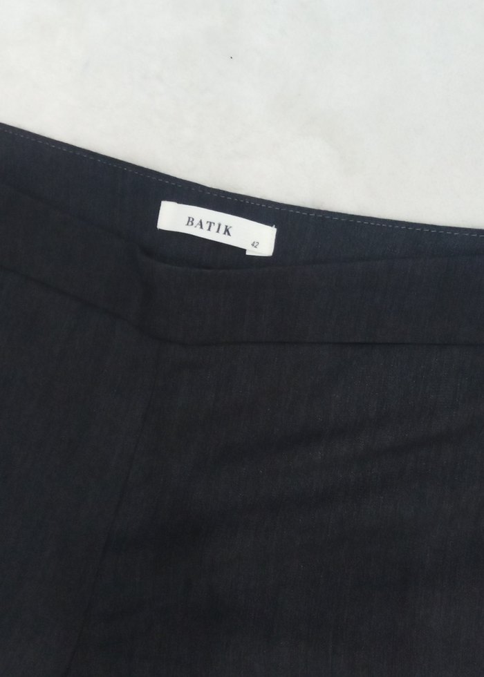 Gri Kadın Denim Kumaş Pantolon - Görsel 5