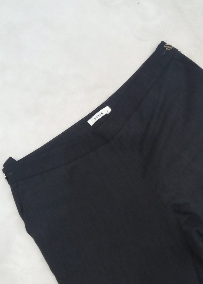 Gri Kadın Denim Kumaş Pantolon - Görsel 4