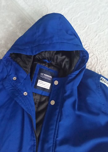 Erkek Çocuk Mavi Kapüşonlu Mont - Görsel 3