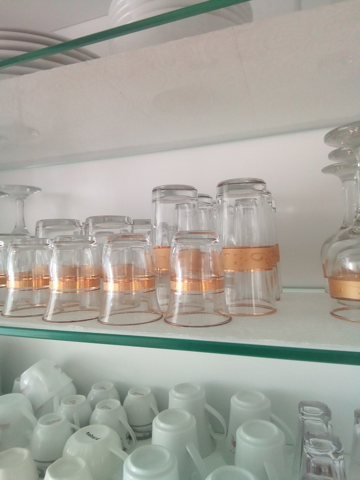 Altın detaylı cam bardak seti - Görsel 3