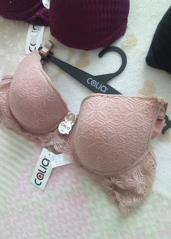 mürdüm, Siyah ve Ten vizon  Rengi Sütyenler - Görsel 7