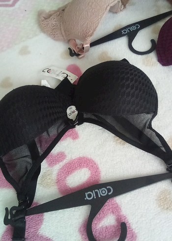 mürdüm, Siyah ve Ten vizon  Rengi Sütyenler - Görsel 4