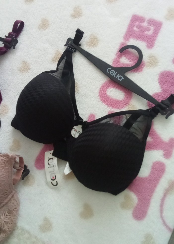 mürdüm, Siyah ve Ten vizon  Rengi Sütyenler - Görsel 5