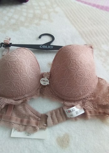 Bej Dantelli Sütyen 90 beden - Görsel 2