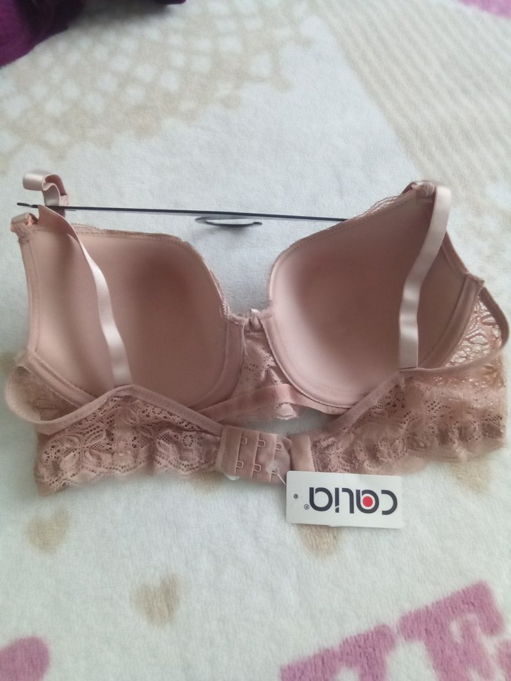 Bej Dantelli Sütyen 90 beden - Görsel 4