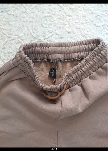 Bej Kadın Rahat Kesim Eşofman Altı - Görsel 2