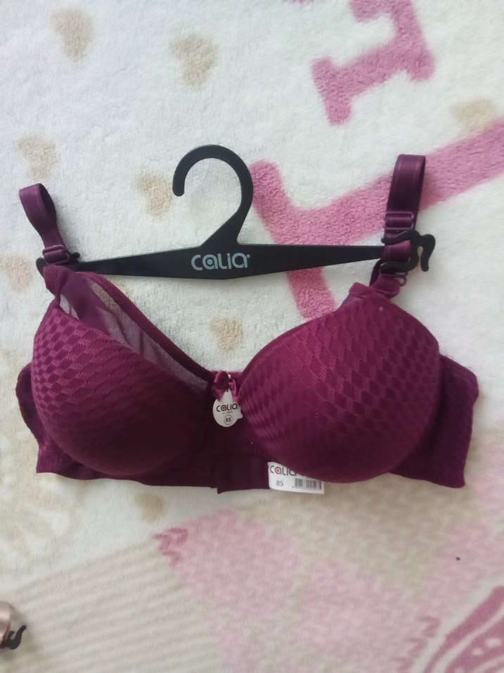 Bordo dolgulu Sütyen - Görsel 2