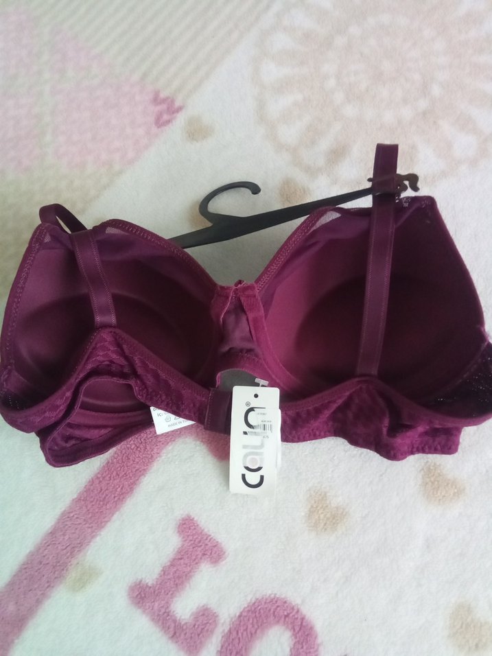 Bordo dolgulu Sütyen - Görsel 5