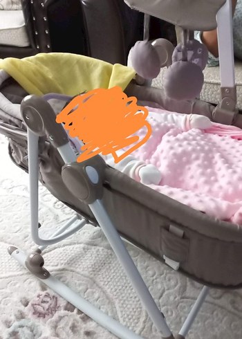 Gri Bebek Mama Sandalyesi - Görsel 2