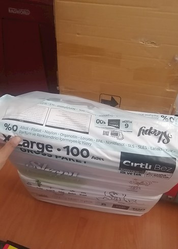 Sleepy XLarge 100 Adet Cırtlı Bez - Görsel 2