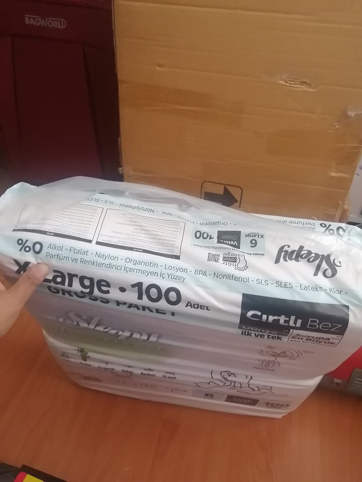 Sleepy XLarge 100 Adet Cırtlı Bez - Görsel 2