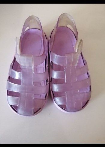 Kız Çocuk Mor Pastel Tokalı Sandalet