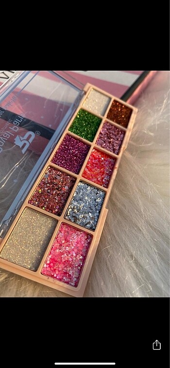 Beden Renk Glitter paleti