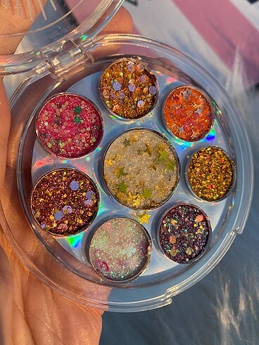  Beden Renk Glitter paleti