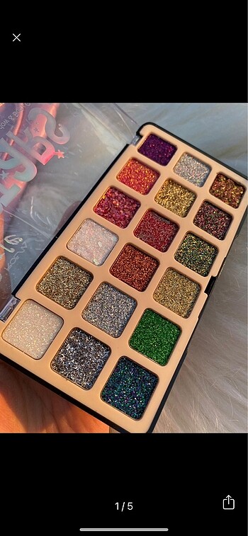  Beden Renk Glitter paleti