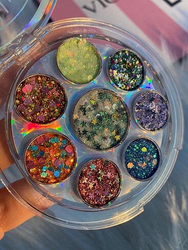 Beden Renk Glitter paleti