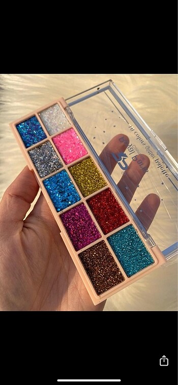 Beden Renk Glitter paleti