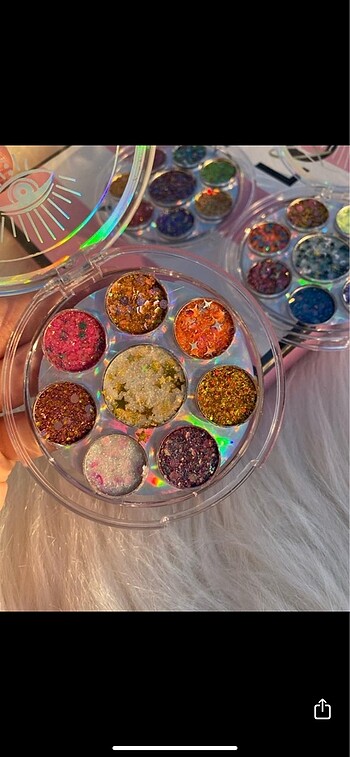 Beden Renk Glitter far paleti