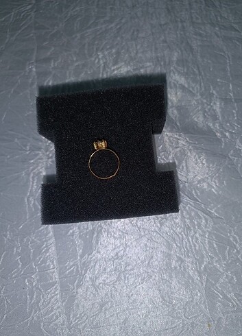 Kadın Tektaş yüzük altın renk - Görsel 2