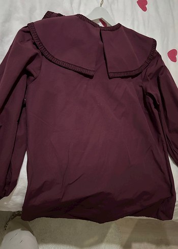 Bordo Nakışlı Gömlek - Görsel 7