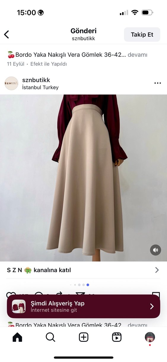 Bordo Nakışlı Gömlek - Görsel 3