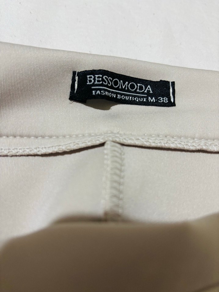 Bej Drapeli Uzun Kadın Etek - Görsel 5