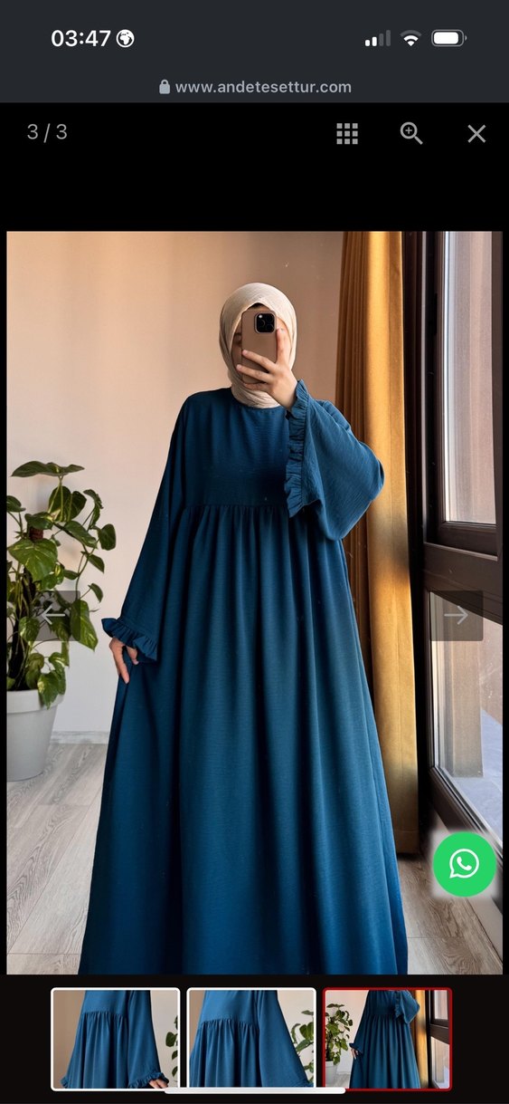 Tesettür elbise - Görsel 3