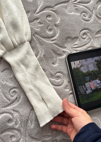 Beyaz triko takım - Görsel 2