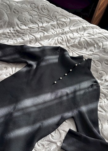 Taş detaylı triko şık üst - Görsel 3