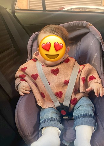 Kapüşonlu Kız Çocuk Ponçosu - Görsel 2