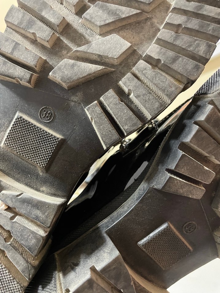 Tarz kız Siyah Parlak Taşlı Loafer Ayakkabı - Görsel 5