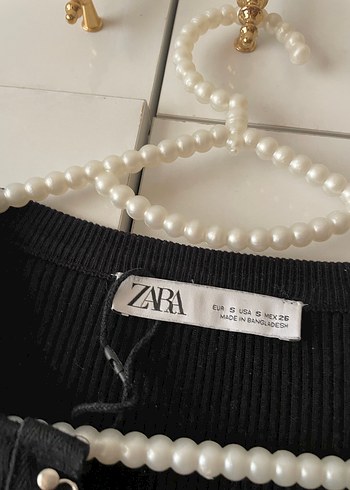 Düğmeli Siyah Zara crop - Görsel 3