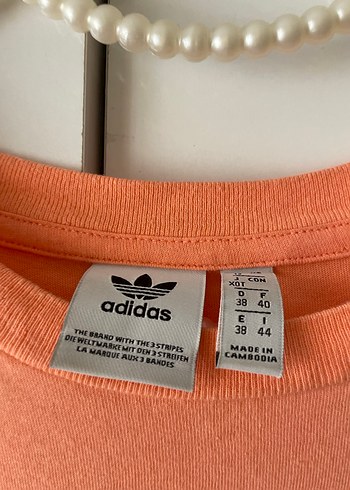 Pamuklu adidas somon Tişörtü - Görsel 3