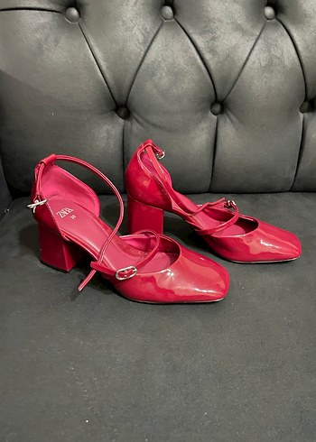 Zara Tokalı Kadın Blok Topuklu Stiletto - Görsel 2