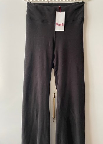 Penti Siyah Kadın İspanyol Paça Pantolon tayt - Görsel 6