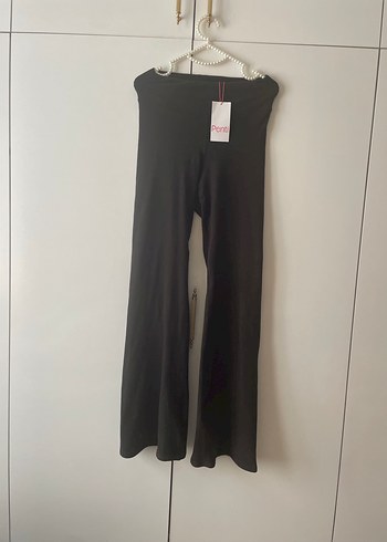 Penti Siyah Kadın İspanyol Paça Pantolon tayt - Görsel 8